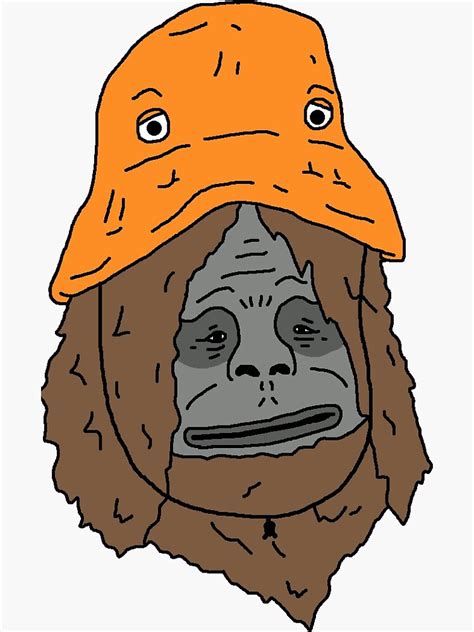 Sassy The Sasquatch With Bucket Hat Sticker For Sale By Basikski3