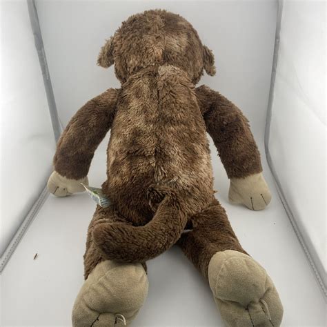 Build A Bear Monkey Retired Super Soft Brown Tan 18 Plushie Small Leg