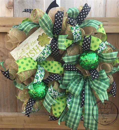 St Patrick S Day Wreath Wreaths St Patricks Wreaths Christmas Wreaths