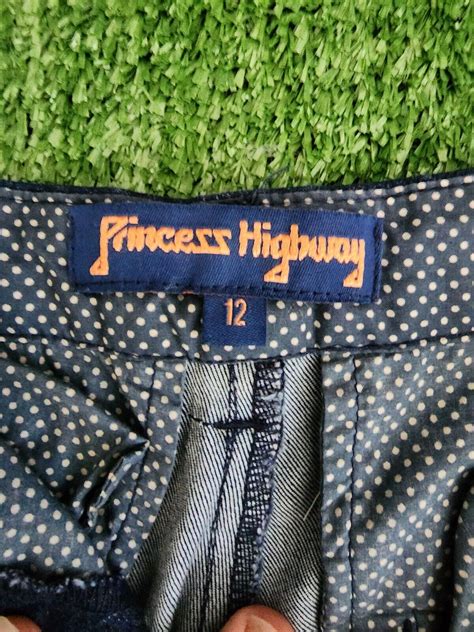 Princess Highway Blue Denim Cropped Straight Leg Jean Gem