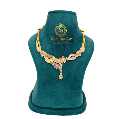 Gold Antique Necklace 18kt Rani Alankar Jewellers Welcome To Rani Alankar