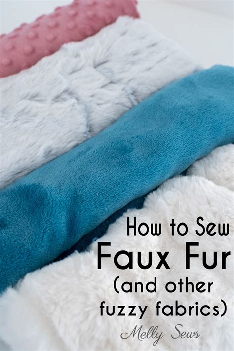 Tips To Sew Faux Fur And Fuzzy Fabric With Video Melly