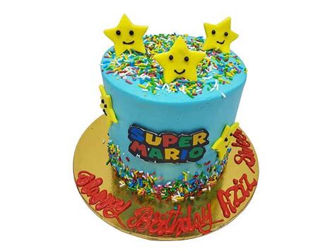 Mario Star Cake