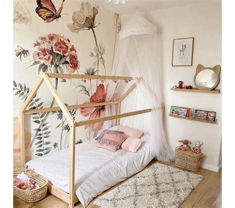 Lit Enfant Cabane X Cm Bois Pin Massif Naturel Sommier En