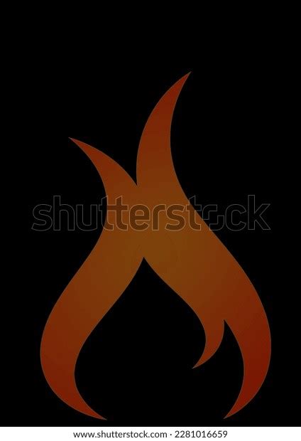 Fire Flame Vector Black Background Stock Illustration 2281016659 | Shutterstock