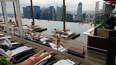 Infinity Pool Marina Bay Sands Hotel Singapore