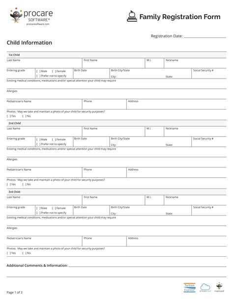 Free 14 Daycare Information Forms In Ms Word Pdf