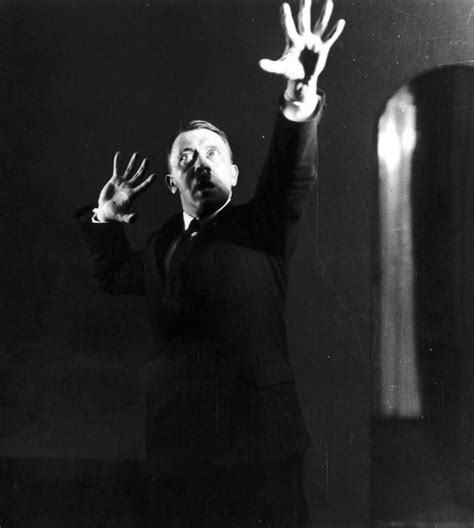 Hitler Rehearsing His Speech In Front Of The Mirror X