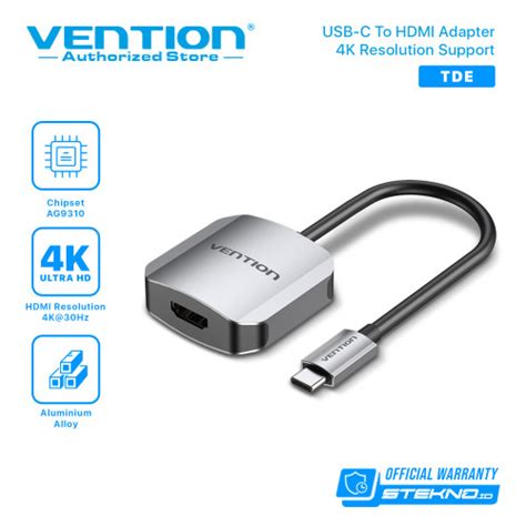 Promo Vention USB C Type C To HDMi Display Adapter Converter TDC