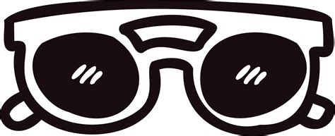 Hand Drawn Sunglasses In Doodle Style 24206822 Png