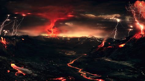 Volcanic Storm Wallpapers Top Free Volcanic Storm Backgrounds