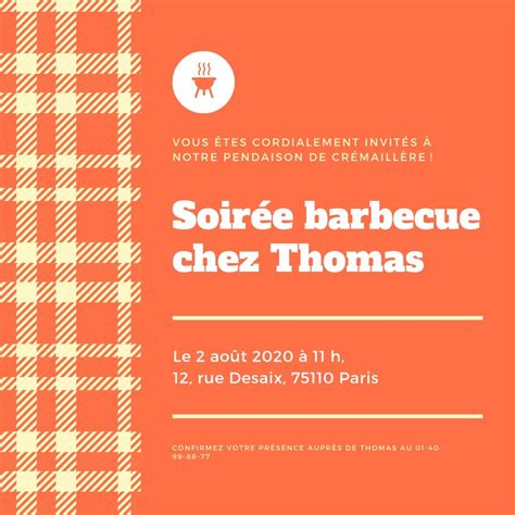 Modèles d'invitations pour votre crémaillère - Canva