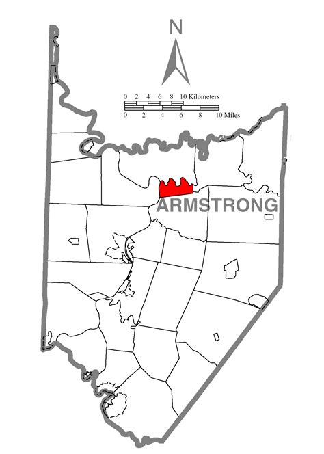 Filemap Of Pine Township Armstrong County Pennsylvania Highlighted