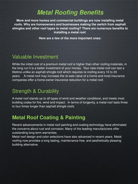 Metal Roofing Myths and Benefits : simplebooklet.com