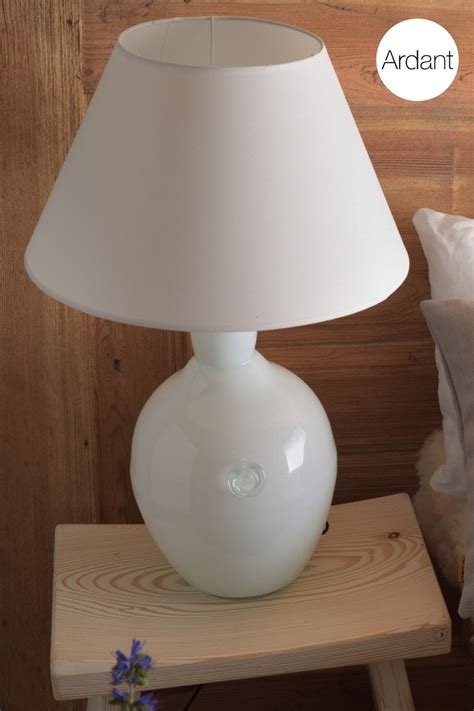 Piękna lampka nocna ze szkła Produkt polski Table lamp Home decor