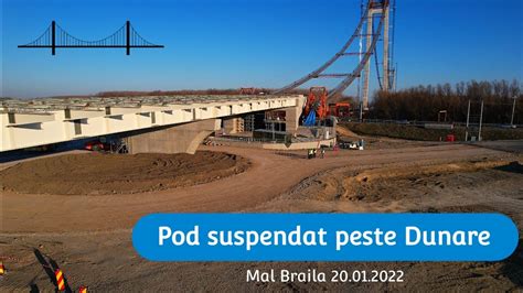 Pod Suspendat Peste Dunare Mal Braila Suspension Bridge