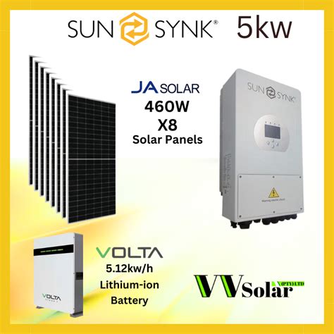 Sunsynk 5kw System VV Solar Pty Ltd