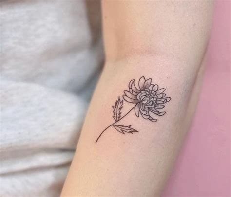 Chrysanthemum Flower Tattoo