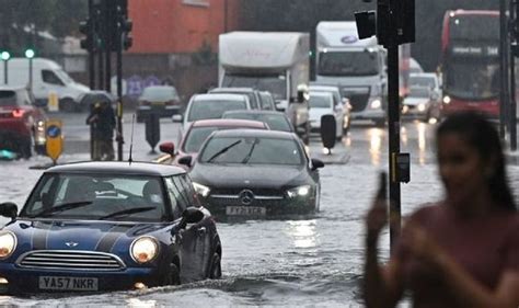 London Flooding Capital Lashed By One Month Of Rainfall In Just Three