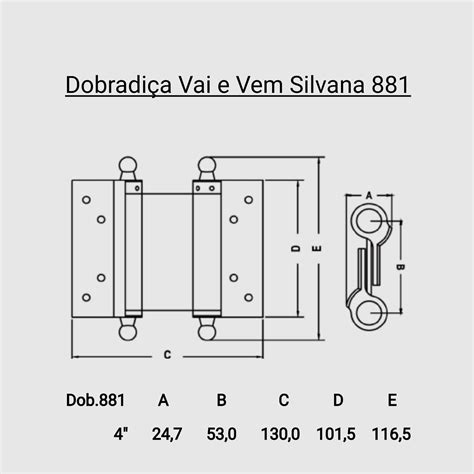 Dobradi A Vai E Vem Inox Escovado X Silvana Casa Castelo Tudo