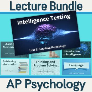 AP Psychology Unit 5 Lecture Bundle Cognitive By GOOD BETTER BEST