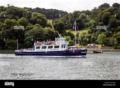 Ferry On The River Dart Near Greenway Quayagatha Christiegreenway