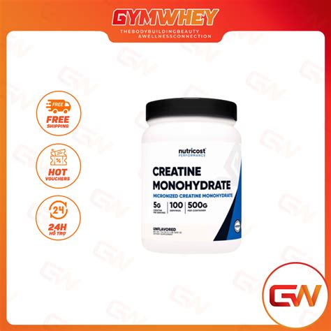 Nutricost Creatine Monohydrate Ch Nh H Ng Gi T T Nh T Gymwhey Shop