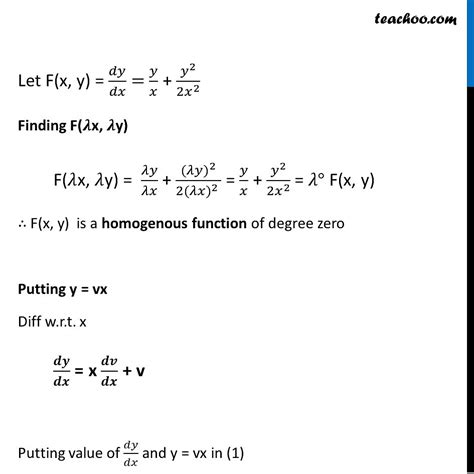 Ex 94 15 Class 12 Find Solution 2xy Y2 2x2 Dydx 0 When