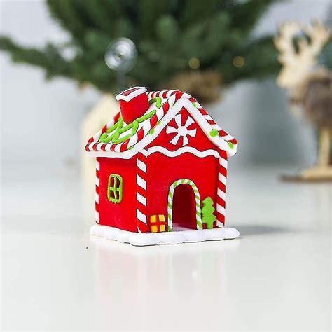 Christmas Gingerbread House Ornaments Led Gingerbread House Xmas Tree ...