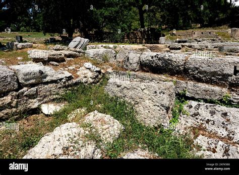 The ruins of Ancient Olympia in Greece Stock Photo - Alamy