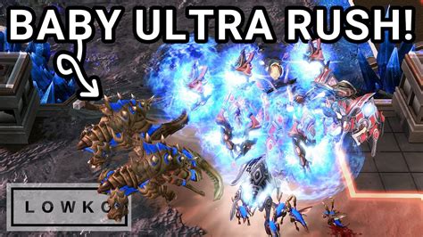 StarCraft 2 BABY ULTRALISK Rush Dark Vs HerO YouTube