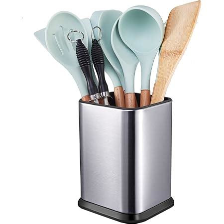 Amazon Extra Large Stainless Steel Kitchen Utensil Holder