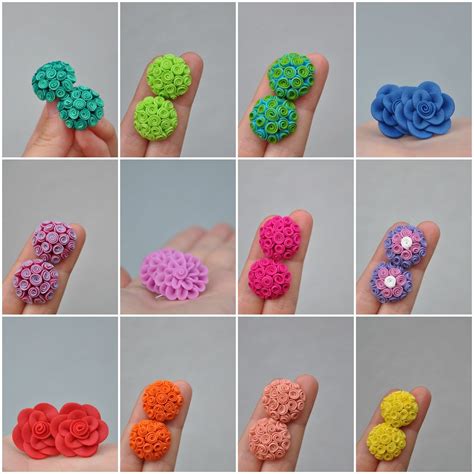 Catchii Fimo Flowers Fimo Clay Crafts Polymer Clay Flowers Polymer Clay Projects Polymer