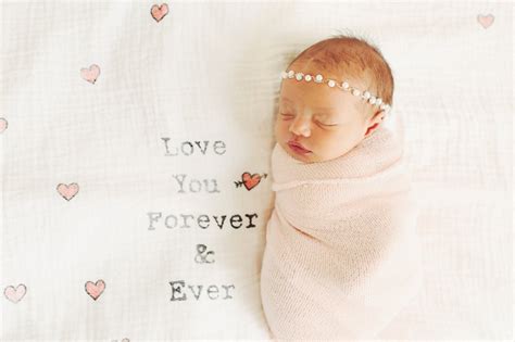 Love You Forever & Ever Organic Swaddle Blanket | CovetedThings