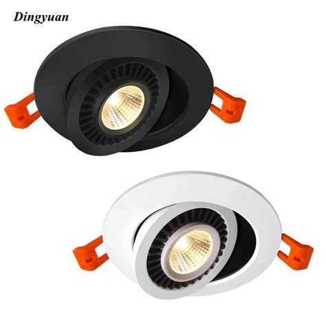 Forma Redonda Regul Vel Led 360 Ngulo Ajust Vel 7w 9 12 15 Cob Recessed