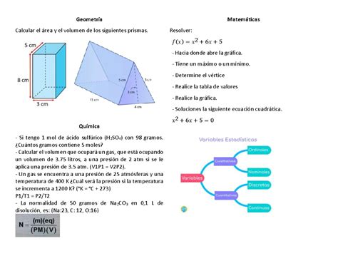 Area Y Volumen De Un Prisma Geometr A Calcular El Rea Y El Volumen