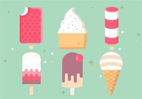 Ilustraciones Libres Del Helado Del Vector Del Dise O Plano Svg Eps