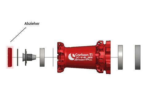 CARBON TI Abzieher Endkappe für X Hub SL SP X Lefty 2 0 VR Nabe 15 50