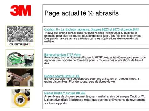 PPT Page actualité ½ abrasifs PowerPoint Presentation free download