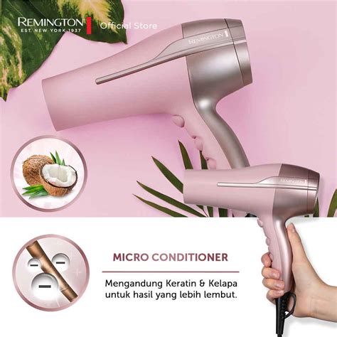 Remington Pengering Rambut Coconut Smooth Hair Dryer D5901 Ap