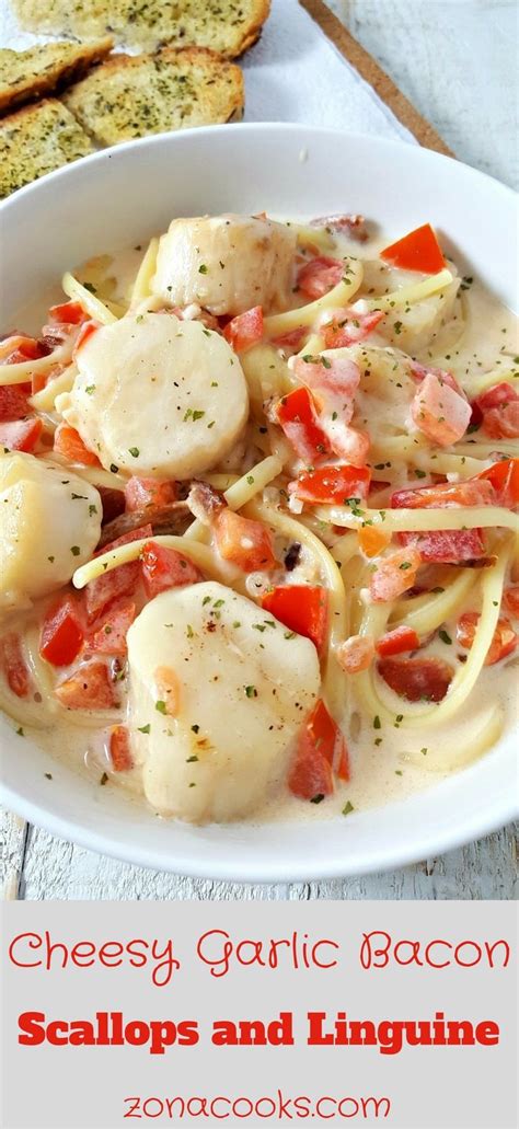 Linguini With Bacon And Scallops Recipe Newbritawaterchiller