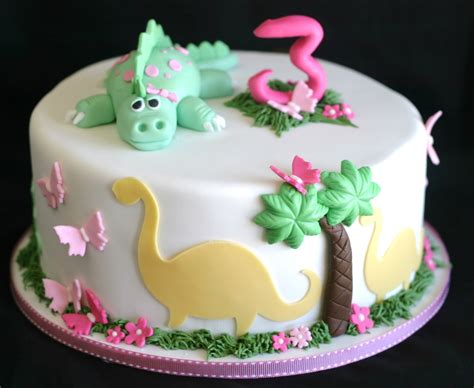 Pink Little Cake Dinosaur Cake Girl Dinosaur Birthday Dinosaur Birthday Cakes Princess