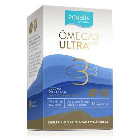 Equaliv Ômega 3 Ultra Caps 1000mg 120 Cápsulas UniNatural