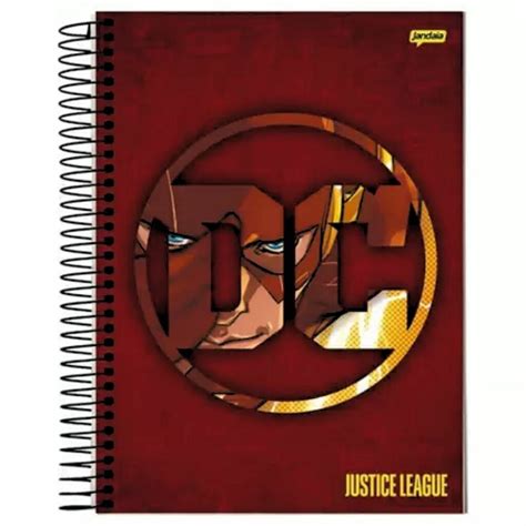 Caderno Universitario Mat Rias Dc Comics Jandaia Folhas