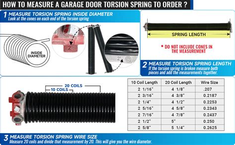 Pair Of Garage Door Torsion Springs Set With Non Slip Winding Bars