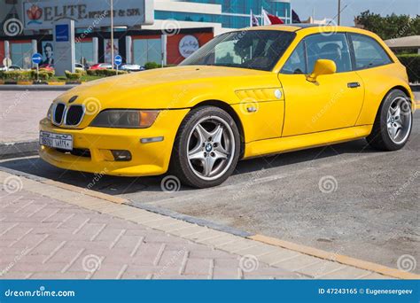 Yellow Bmw Z3 M Coupe Car Stands Parked In Manama Editorial Image