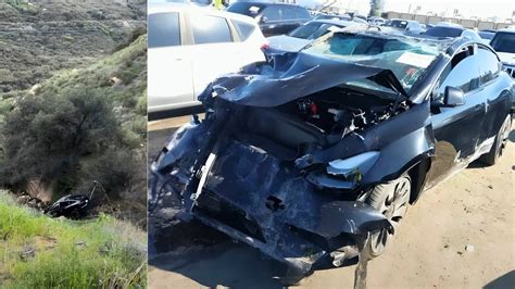 Tesla Model Y Performance Plunges Off California Cliff Yet Driver