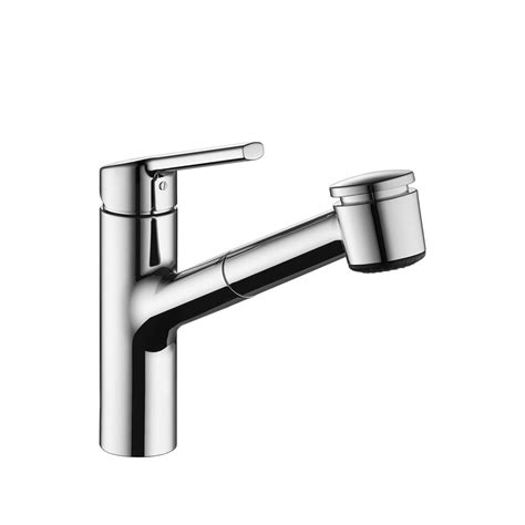 Kwc Luna E Single Hole Kitchen Faucet With Pull Out Spray Top Lever