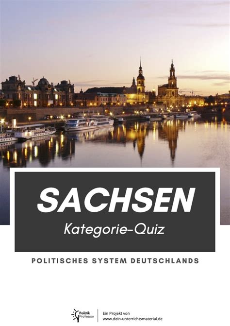 Sekundarstufe Unterrichtsmaterial Politik Deutschland Quiz