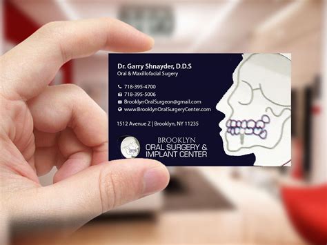 Modern Masculine Dental Business Card Design For A Company By